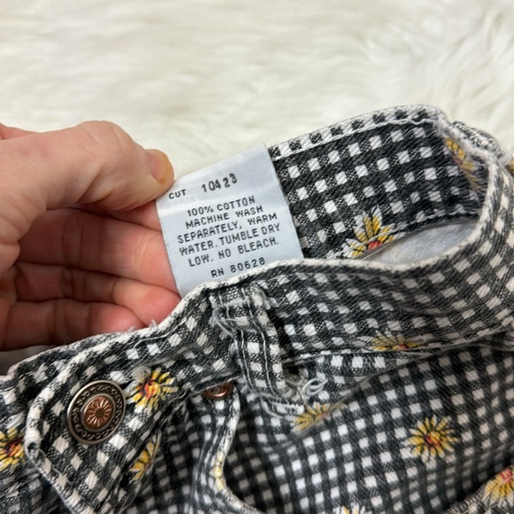 Vintage sunflower plaid shorts size 3 100% cotton - Picture 3 of 5